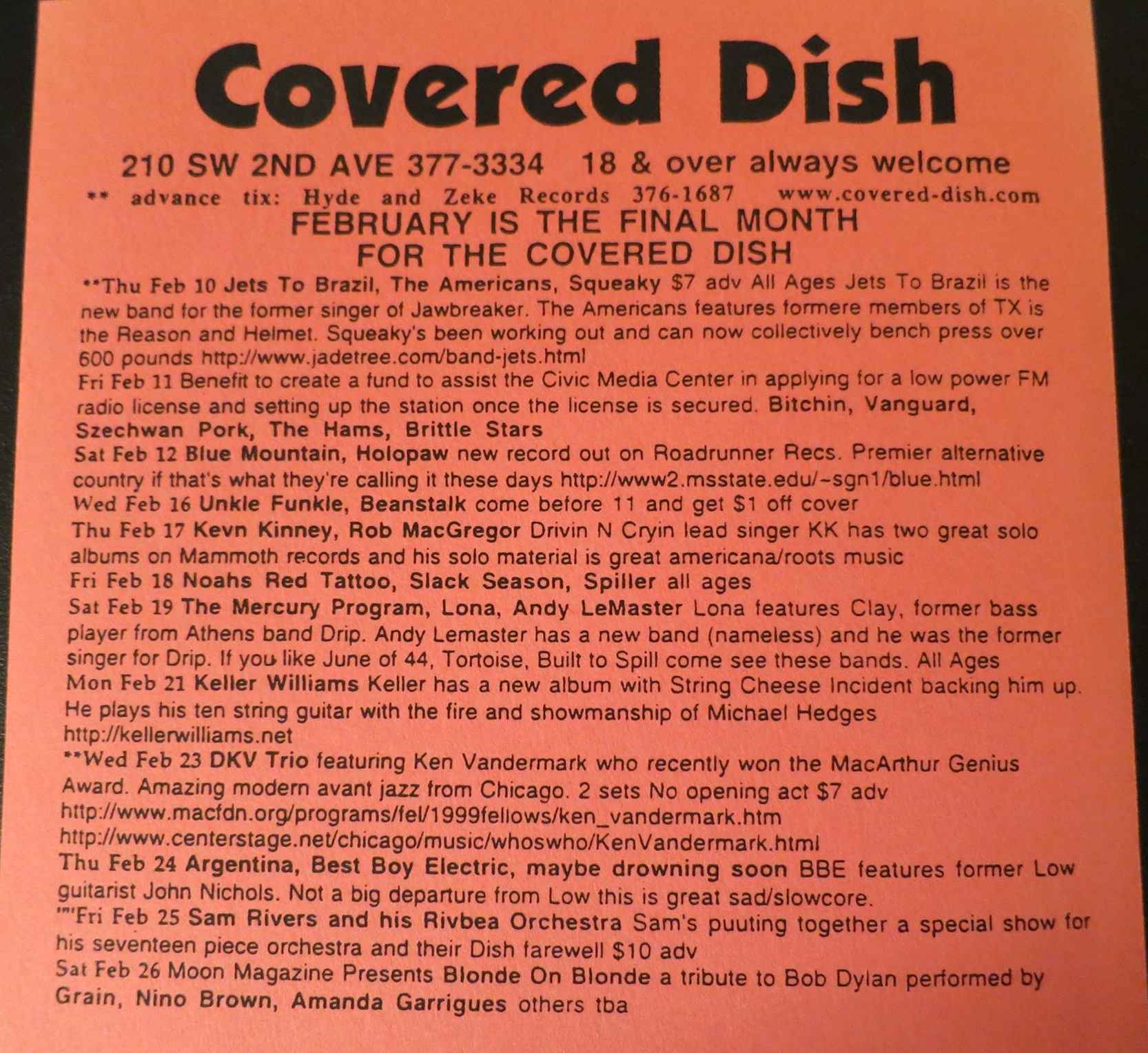 2000-02-25-covered-dish-sam-rivers-and-his-rivbea-orchestra 2000-02-25-covered-dish-sam-rivers-and-his-rivbea-orchestra